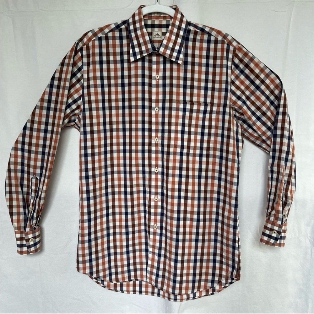 Peter Millar Plaid Check Button Down Mens Size L - Picture 4 of 8